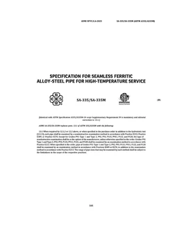 ASME SA335-2025